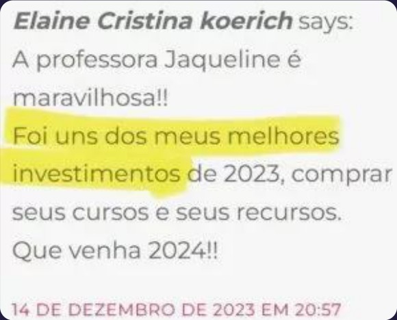 Depoimento de professora do Clube